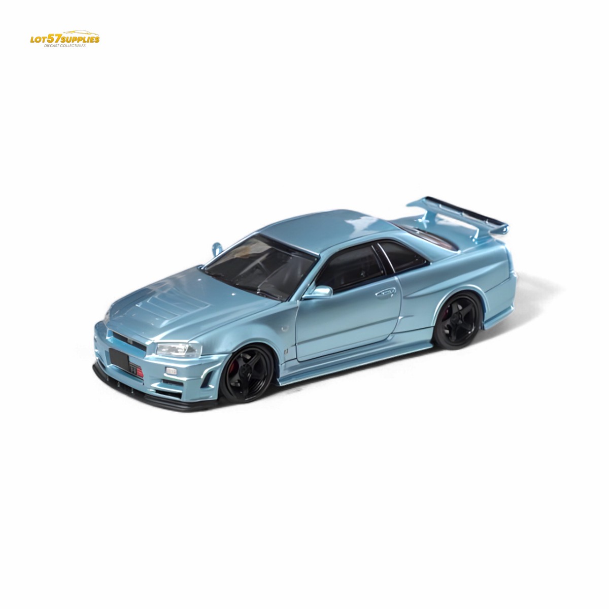 Fuji Skyline R34 GT-R Nismo Z-Tune Ice Blue 1:64