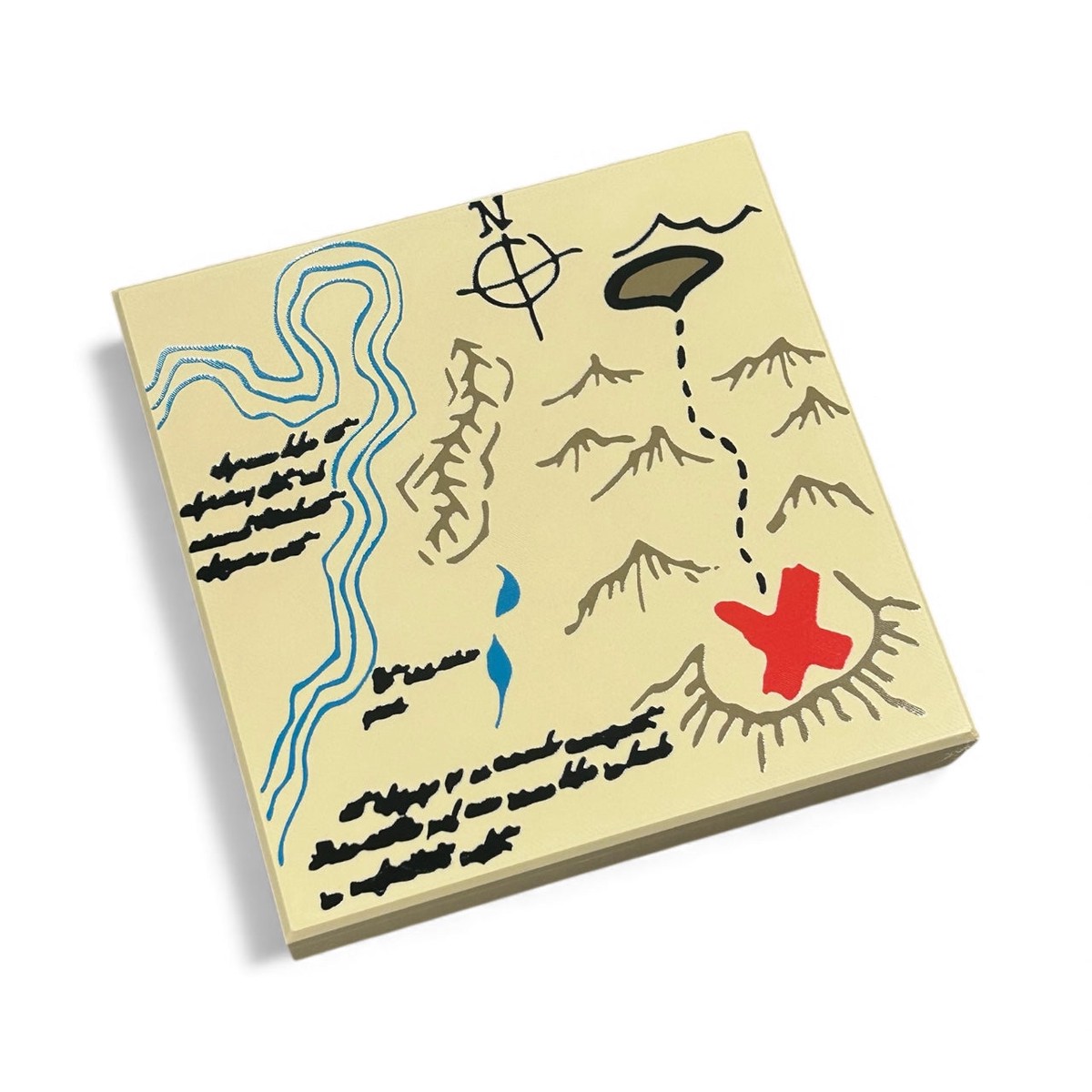 Life-Size Holy Grail, Red X Mountains Treasure Map Tile / Cosplay