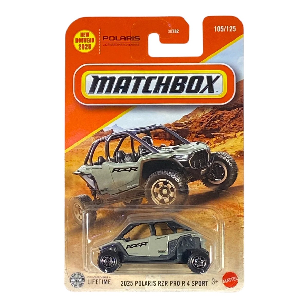 Matchbox 2025 Polaris RZR Pro R 4 Sport | 2025 Matchbox Series 105/125