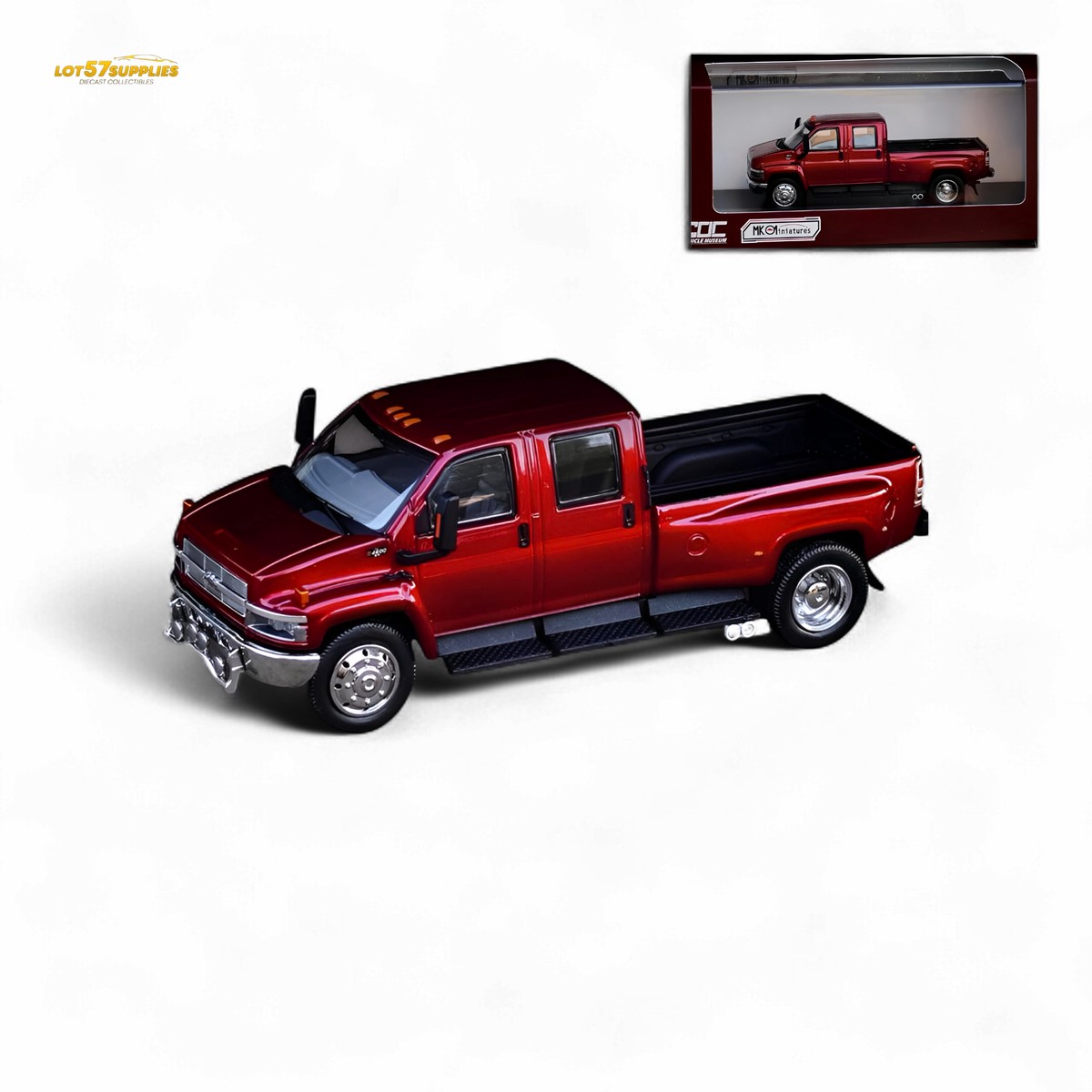 MK Miniatures & GOC Chevrolet Kodiak Metallic Red 1:64