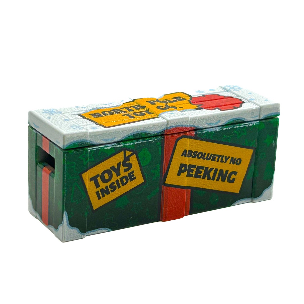 Snow Covered Christmas North Pole Toy Co. Crate BrickArms Crate