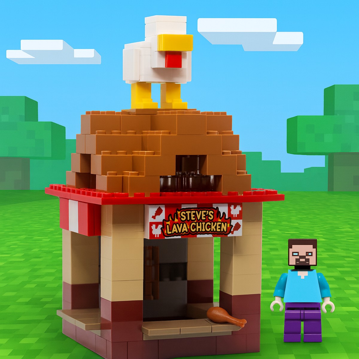 Steve’s Lava Chicken Food Stand