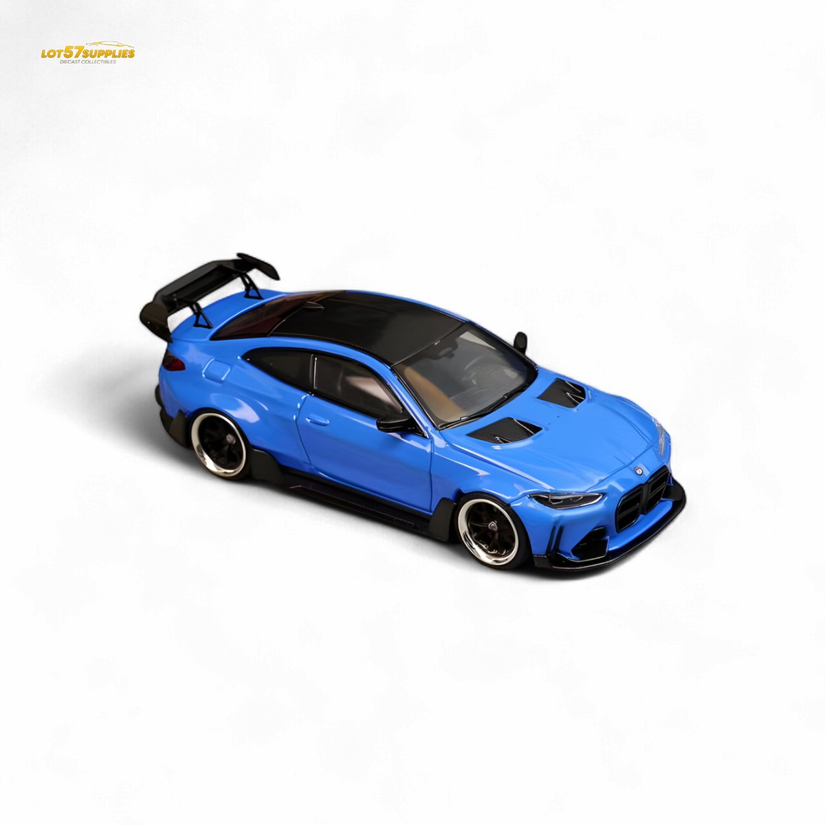 SW BMW G82 M4 Wide-Body Modified Portimao Blue 1:64