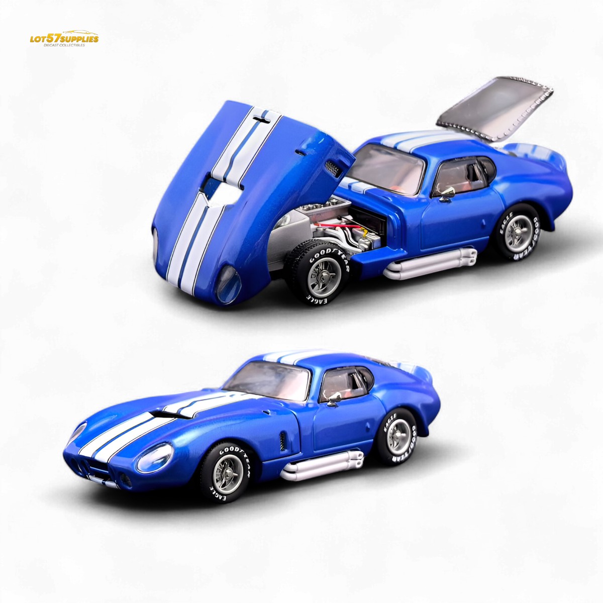 Fine Works64 Shelby Daytona Blue 1:64