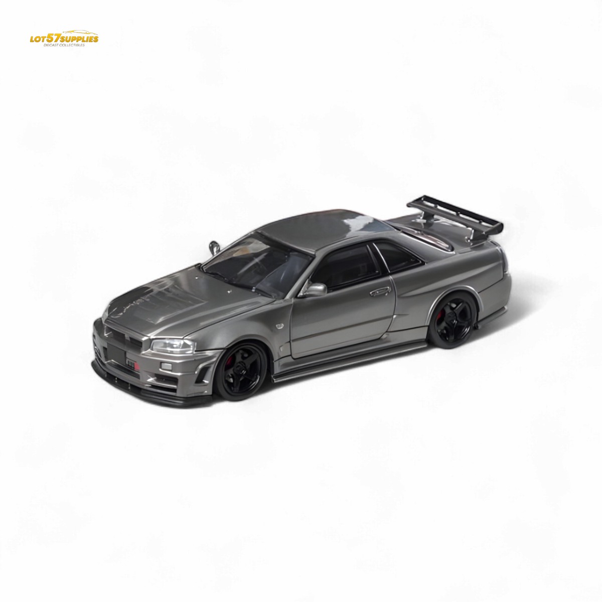 Fuji Skyline R34 GT-R Nismo Z-Tune Gun Grey 1:64