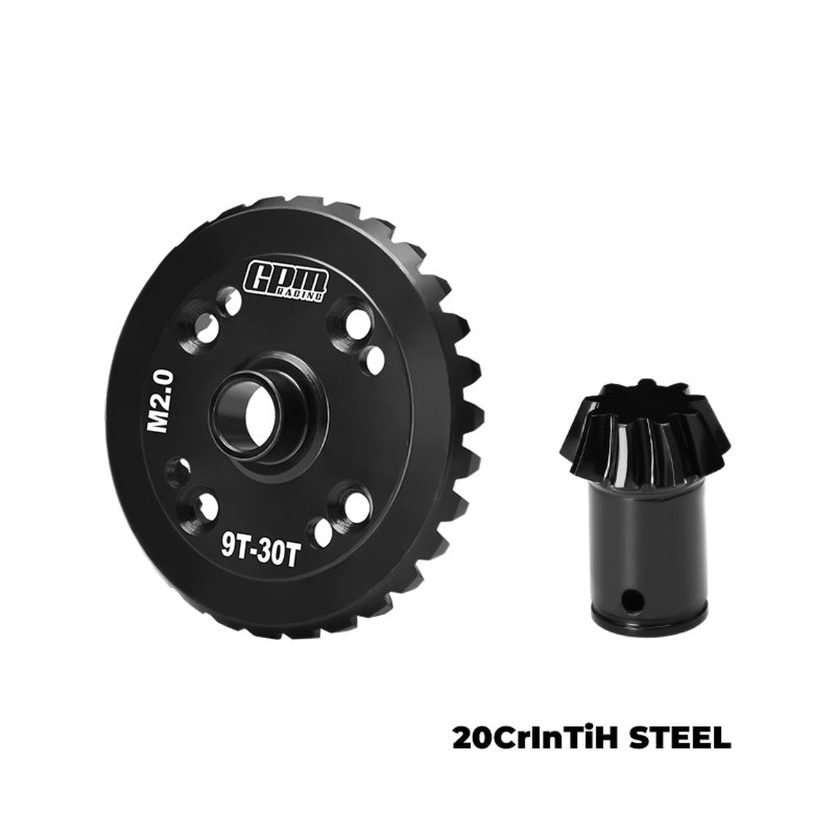 GPM RACING,ARRMA-KRATON 20CrInTiH STEEL FRONT / REAR MAIN DIFF GEAR SET 30/9T SPIRAL MAKX0930TS