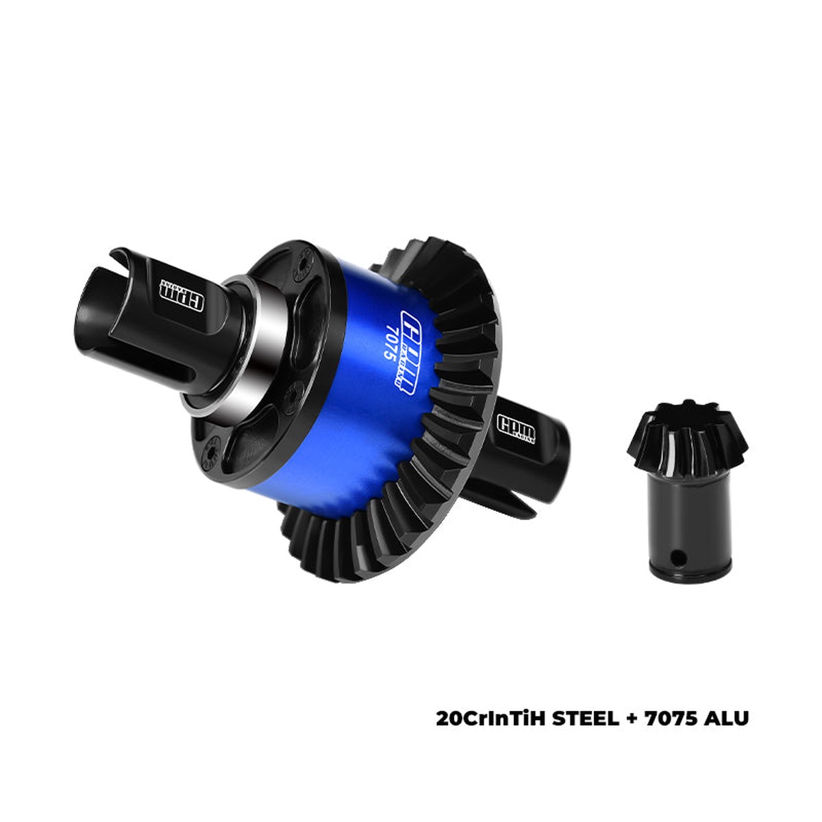 GPM RACING,ARRMA-KRATON OUTCAST (No Diffs Oil) 20CrInTiH STEEL + 7075 ALLOY FRONT/REAR COMPLETE DIFFERENTIAL 30/9T MAKX0930S