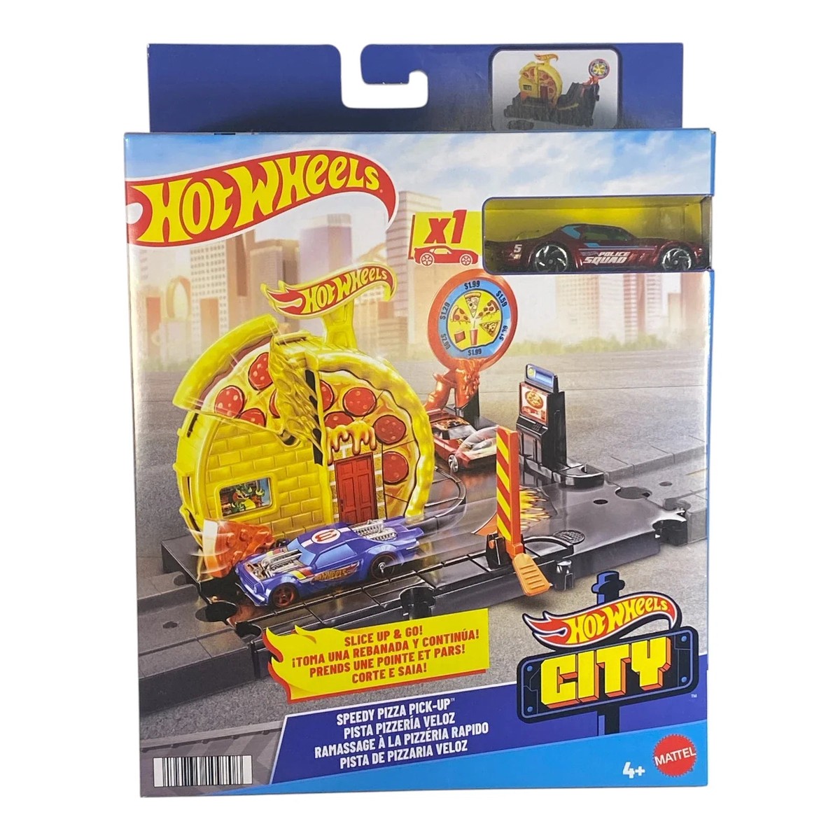 Hot Wheels Speedy Pizza Pick-Up – Hot Wheels City Playset