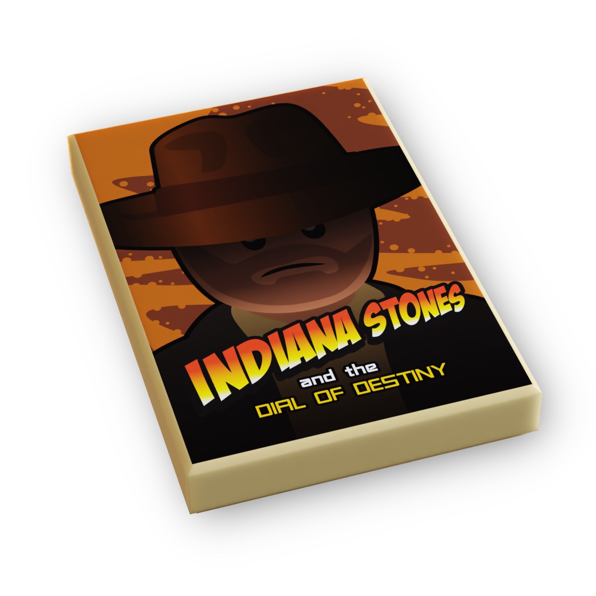 Indiana Stones, Dial of Destiny Movie Cover (2×3 Tile) for Minifigs