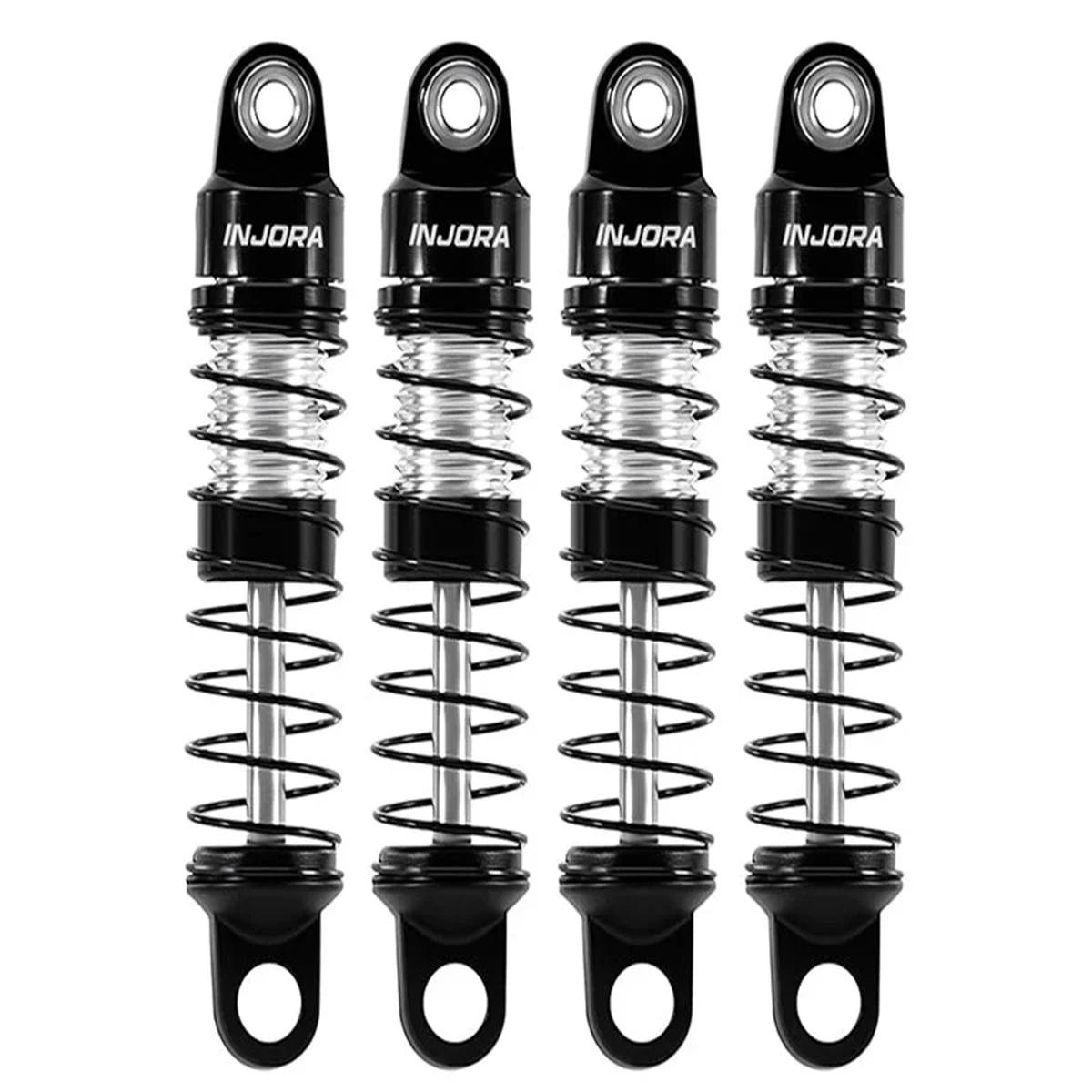Injora INJSCX30-08BS Axial SCX30 26mm Pre-Assembled Aluminum Shock Set (4)