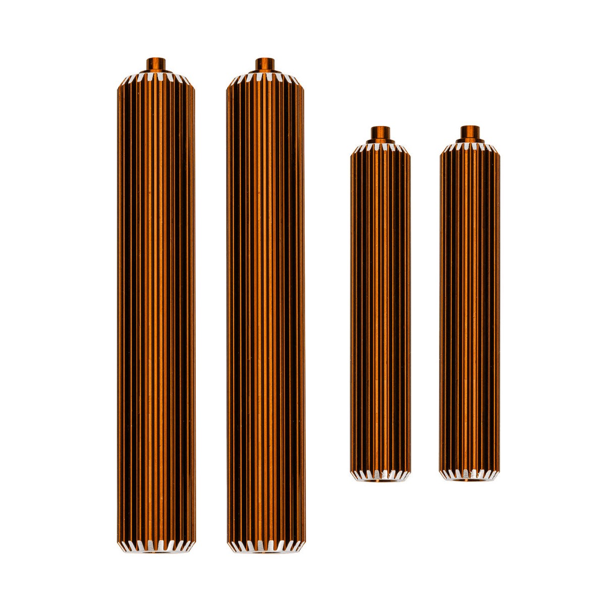 Traxxas 10966-ORNG Orange Aluminum Shock Reservoirs (F&R)