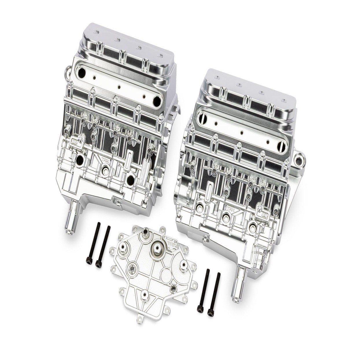 Traxxas 10981-SATIN Satin Chrome Engine Block