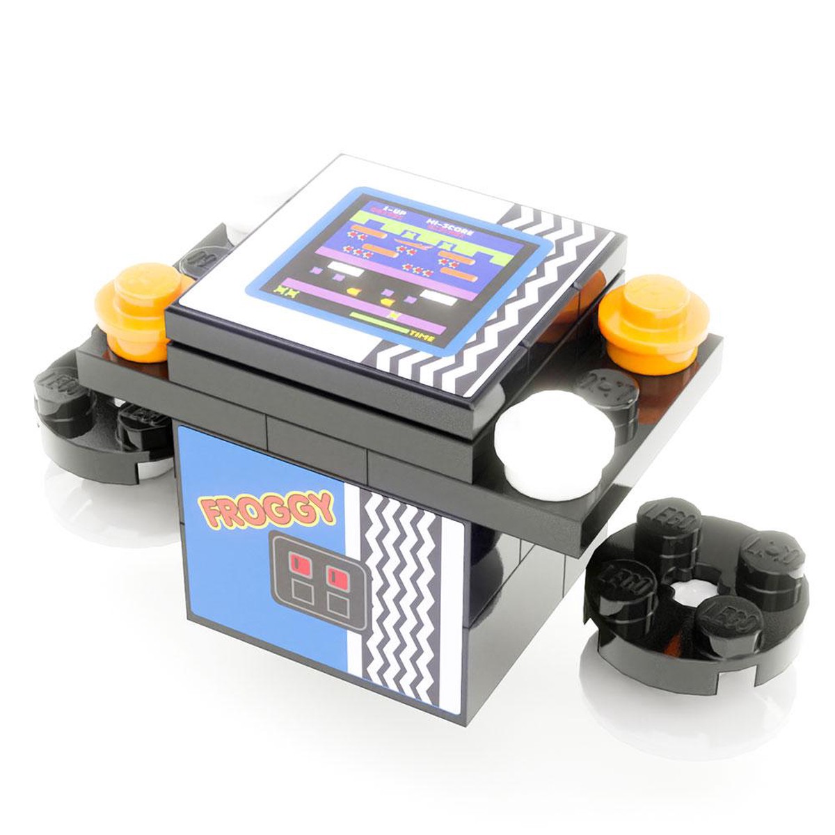 Froggy 2-Player Classic Arcade made using LEGO parts - B3 Customs