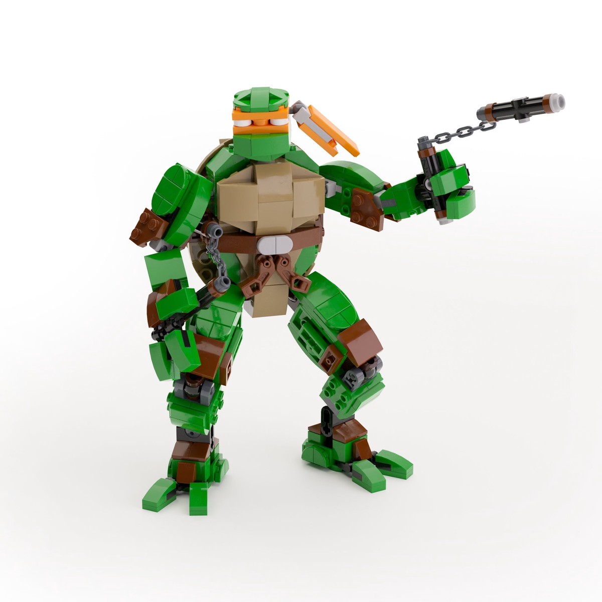 Michelangelo - Custom TMNT Figure made using LEGO parts  - B3 Customs