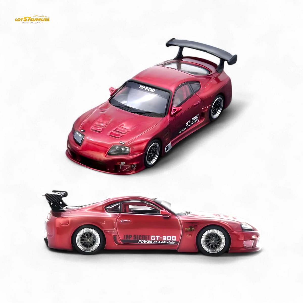 INNO64 Toyota Supra A80 Top Secret Red 1:64