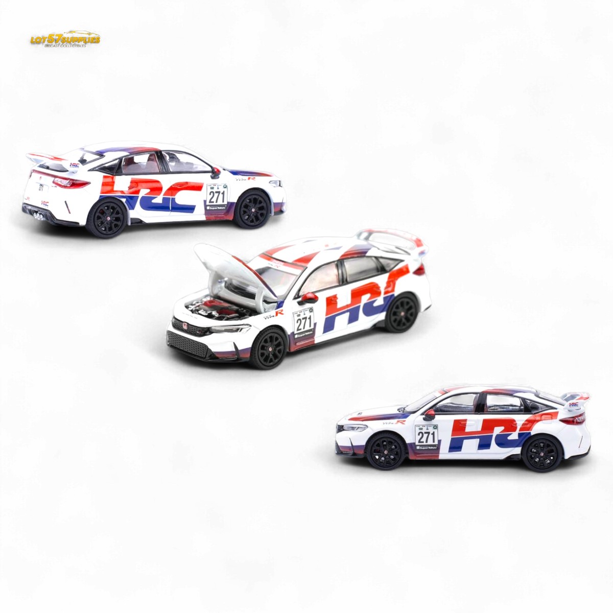 Pop Race Honda Civic FL5 Type-R TCR HRC Livery 1:64